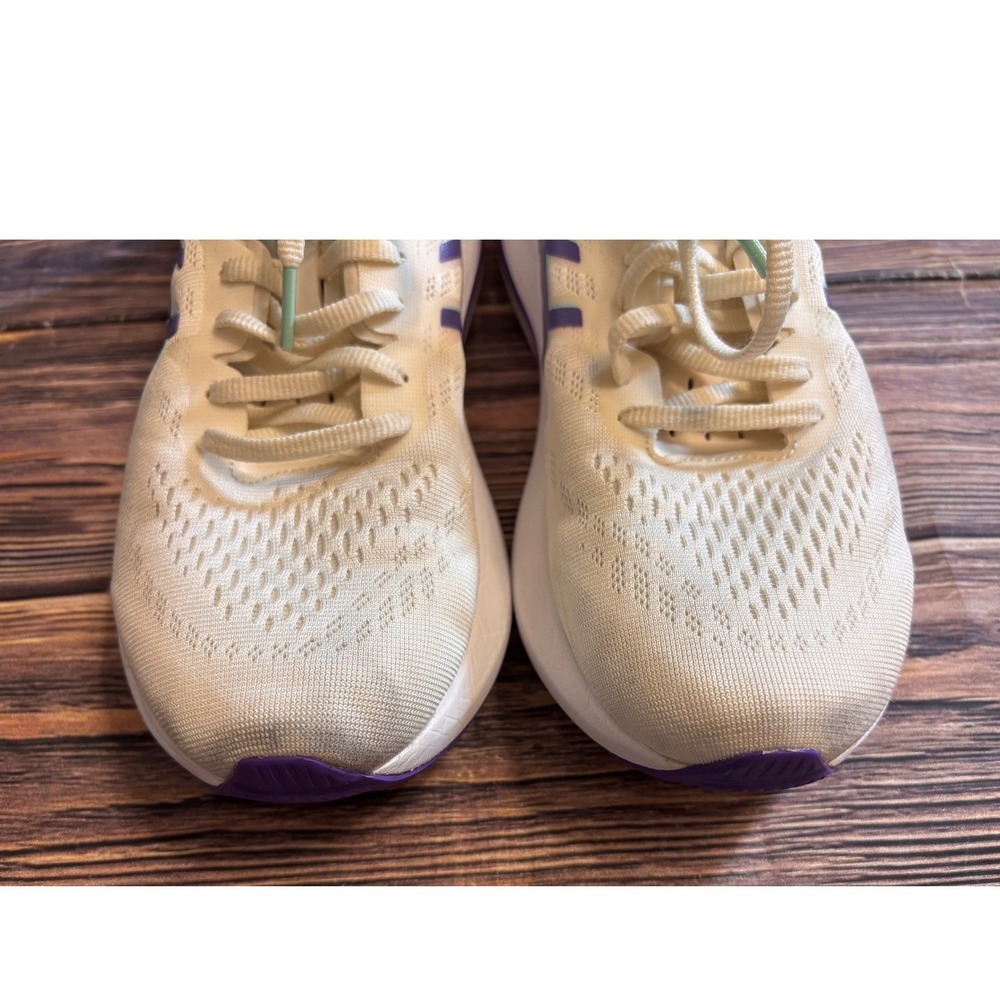 ASICS GT-2000 12 Running Shoes Womens Size 9.5 Cream Violet 1012B616 Lace Up - Picture 7 of 15